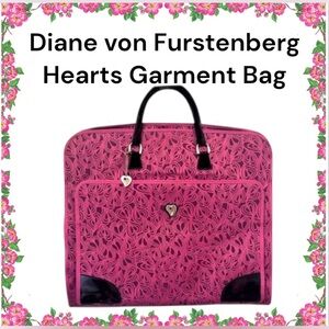 Diane Von Furstenberg Pink Hearts Garment Bag